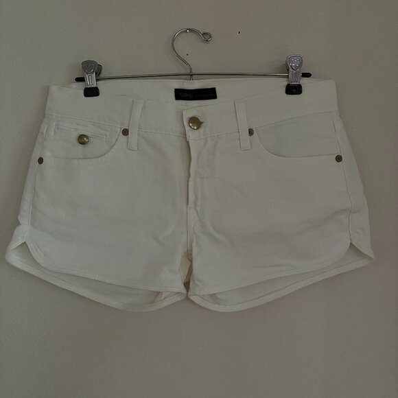 Work Custom Low Rise Pockets Revolve White Denim Shorts NWT Size 28